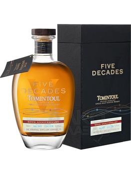 Tomintoul Speyside Glenlivet Five Decades Single Malt Scotch Whisky - виски Томинтул Спейсайд Гленливет Файв Дикейдз Сингл Молт 0.7 л