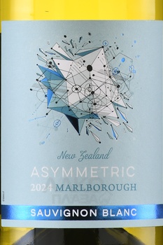 Asymmetric Sauvignon Blanc Marlborough - вино Асимметрик Совиньон Блан Мальборо 0.75 л белое сухое
