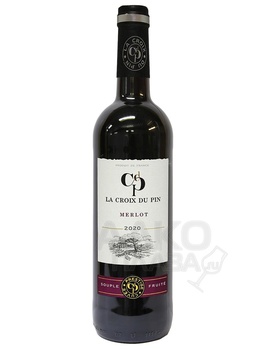 La Croix du Pin Merlot Pays dOc IGP Fiee des Lois - вино Ля Круа дю Пэн Мерло Пэй дОк IGP Фье де Луа  0.75 л