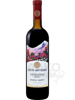 Tsveta Armenii Kishmish - вино Цвета Армении Кишмиш 0.75 л красное полусладкое