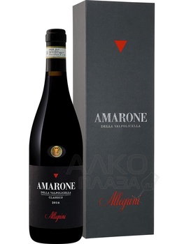 Allegrini Amarone della Valpolicella Classico DOCG - вино Аллегрини Амароне делла Вальполичелла Классико 2014 год 0.75 л красное сухое в п/у