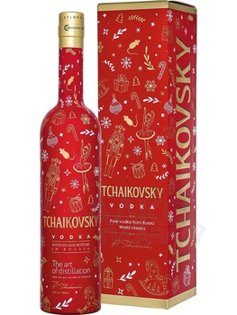 Tchaikovsky vodka gift box - водка Чайковский в подарочной упаковке 0.7 л
