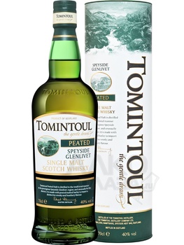 Tomintoul Speyside Glenlivet Peated Single Malt Scotch Whisky - виски Томинтул Спейсайд Гленливет Питед Сингл Молт 0.7 л