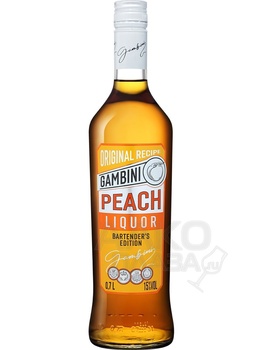 Gambini Peach liqueur - ликёр Гамбини Персик 0.7 л