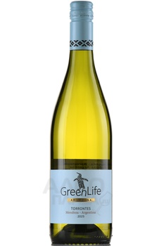 GreenLife Torrontes Mendoza Argentina - вино ГринЛайф Торронтес Мендоса Аргентина 0.75 л белое сухое