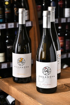 Villanova Pinot Grigio Friuli Isonzo DOC - вино Вилланова Пино Гриджио Фриули Изонцо ДОК 2022 год 0.75 л белое сухое