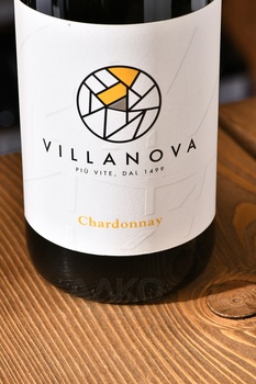 Villanova Chardonnay Friuli Isonzo DOC - вино Вилланова Шардоне Фриули Изонцо ДОК 2022 год 0.75 л белое сухое