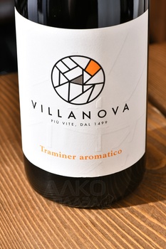 Villanova Traminer Aromatico Friuli Isonzo DOC - вино Вилланова Траминер Ароматико Фриули Изонцо ДОК 2022 год 0.75 л белое сухое