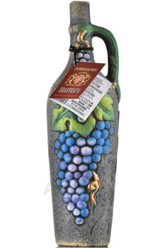 Вино Джорджиа Кантри Вайнс Хванчкара 1 л красное полусладкое в керамическом кувшине