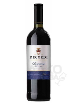 Decordi Sangiovese Marche IGT - вино Декорди Санджовезе 0.75 л красное сухое