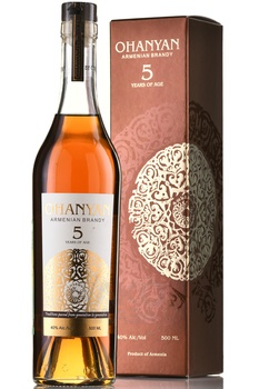 Коньяк Оганян 5 лет 0.5 л в п/у