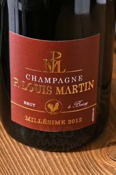 Champagne Paul Louis Martin Millesime - шампанское Шампань Поль Луи Мартэн Миллезим 2012 год 0.75 л белое брют в п/у
