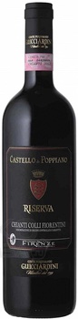 Castello di Poppiano Riserva Chianti Colli Fiorentini DOCG - вино Кастелло ди Поппьяно Ризерва Кьянти Колли Фьорентини 0.75 л красное сухое