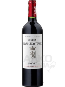 Chateau Marquis de Terme Margaux AOC - вино Шато Марки де Терм Марго 2018 год 0.75 л красное сухое