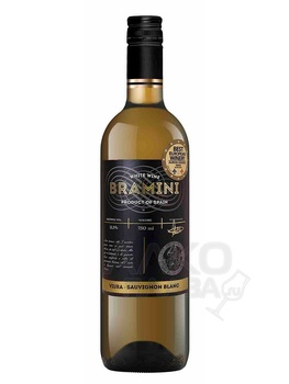 Utiel-Requena Bramini Viura Sauvignon Blanc dry - вино Утиель-Рекена Брамини Виура Совиньон Блан сухое 0.75 л