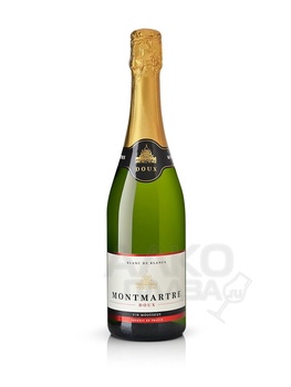 Montmartre Blanc de Blancs Du - игристое вино Монмартр Блан де Блан Ду полусладкое 0.75 л