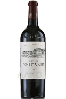 Chateau Pontet-Canet Pauillac AOC 5-me Grand Cru Classe - вино Шато Понте-Кане 2020 год 0.75 л красное сухое