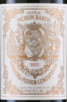 Chateau Pichon-Longueville - вино Шато Пишон-Лонгвиль 2021г. 0.75 л красное сухое