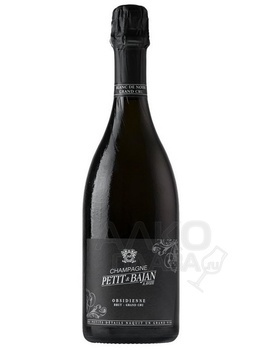 Petit & Bajan Obsidienne Grand Cru - шампанское Пети & Бажан Обсидиен Гран Крю экстра брют 0.75 л