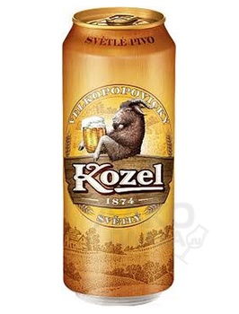 Kozel Svetly - пиво Козел светлое 0.45 л