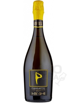 Pignoletto Brut Righi - игристое вино Пиньолетто Брют Риги 0.75 л