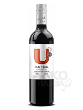 Undurraga Cabernet Sauvignon - вино безалкогольное Ундуррага Каберне Совиньон 0.75 л красное полусладкое
