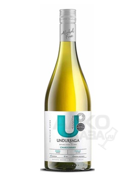 Undurraga Chardonnay - вино безалкогольное Ундуррага Шардоне 0.75 л белое полусладкое