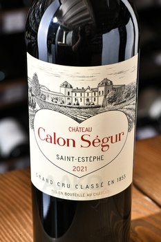 Chateau Calon-Segur Grand Cru Classe Saint-Estephe - вино Шато Калон Сегюр Гран Крю Классе Сент-Эстеф 2021 год 0.75 л красное сухое
