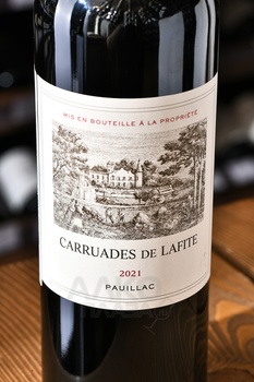 Carruades de Lafite Pauillac - вино Каррюад де Лафит Пойяк 2021 год 0.75 л красное сухое