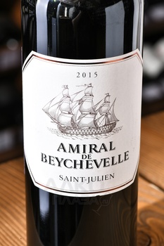 Amiral De Beychevelle Saint-Julien AOC - вино Амираль Де Бешвель 0.75 л красное сухое