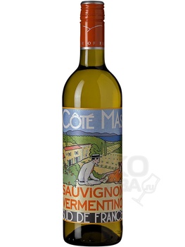Cote Mas Sauvignon-Vermentino Pays d’Oc IGP - вино Коте Мас Совиньон-Верментино 0.75 л белое сухое