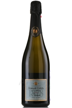 Вино игристое Новый Свет Кюве де Престиж Рислинг 0.75 л белое брют натюр