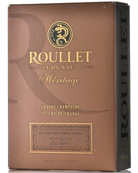 Roullet Heritage Grande Champagne gift box - коньяк Рулле Эритаж Гранд Шампань 0.7 л в п/у с деревянной рамкой