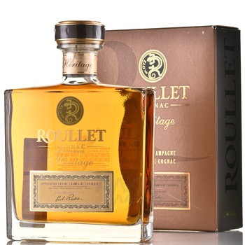 Roullet Heritage Grande Champagne gift box - коньяк Рулле Эритаж Гранд Шампань 0.7 л в п/у с деревянной рамкой