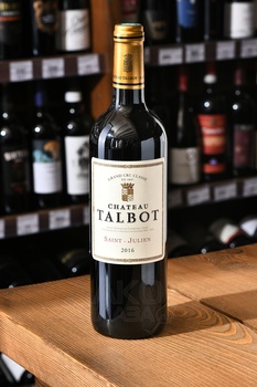 Chateau Talbot Grand Cru Classe Saint-Julien AOC - вино Шато Тальбо Гран Крю Классе Сен-Жюльен АОС красное сухое 0.75 л