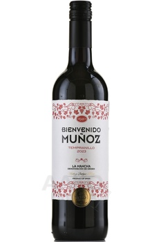 Bienvenido Munoz Tempranillo La Mancha DO - вино Бьенвенидо Муньос Темпранильо Ла Манча ДО 0.75 л красное полусухое