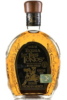 Los Tres Tonos Extra Anejo - текила Лос Трес Тонос Экстра Аньехо 0.7 л