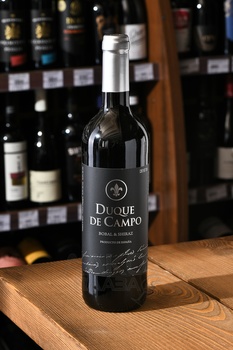 Duque de Campo Bobal & Shiraz - вино Дюк Де Кампо Бобаль Шираз 0.75 л красное сухое