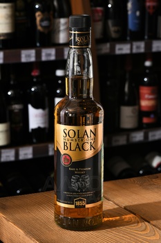 Solan Number One Black - виски Солан Намбер Ван Блэк 0.75 л