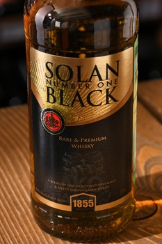Solan Number One Black - виски Солан Намбер Ван Блэк 0.375 л