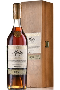 Armagnac Monluc 1968 - арманьяк Монлюк 1968 год 0.7 л в п/у дерево
