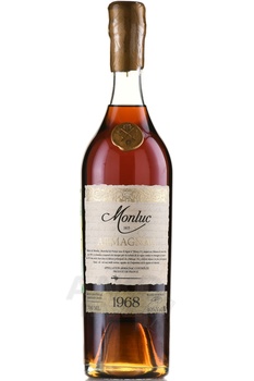 Armagnac Monluc 1968 - арманьяк Монлюк 1968 год 0.7 л в п/у дерево