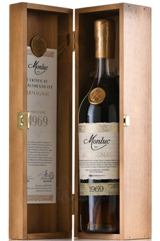 Monluc Armagnac 1969 - арманьяк Монлюк 1969 год 0.7 л в п/у дерево