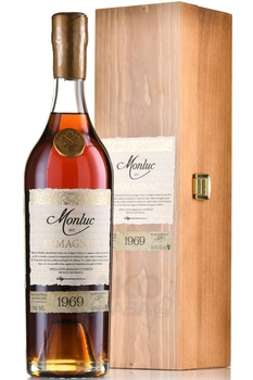 Monluc Armagnac 1969 - арманьяк Монлюк 1969 год 0.7 л в п/у дерево