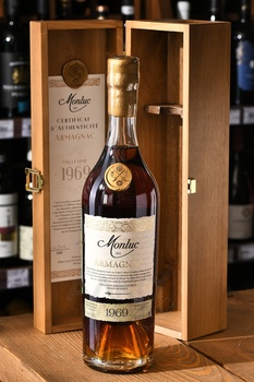 Monluc Armagnac 1969 - арманьяк Монлюк 1969 год 0.7 л в п/у дерево