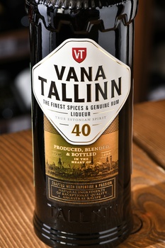 Vana Tallinn 40% - ликер Вана Таллин 40 градусов 0.5 л