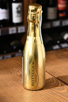 Bottega Gold Prosecco Brut - вино игристое Боттега Голд Просекко Брют 0.2 л белое брют