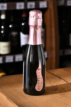 Bottega Prosecco Rose Brut - вино игристое Боттега Просекко Розе Брют 0.2 л брют розовое