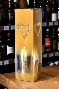 Bottega Gold Prosecco Brut - вино игристое Боттега Голд Просекко Брют серия Вино Поэтов 0.75 л в п/у прозрачная