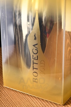 Bottega Gold Prosecco Brut - вино игристое Боттега Голд Просекко Брют серия Вино Поэтов 0.75 л в п/у прозрачная